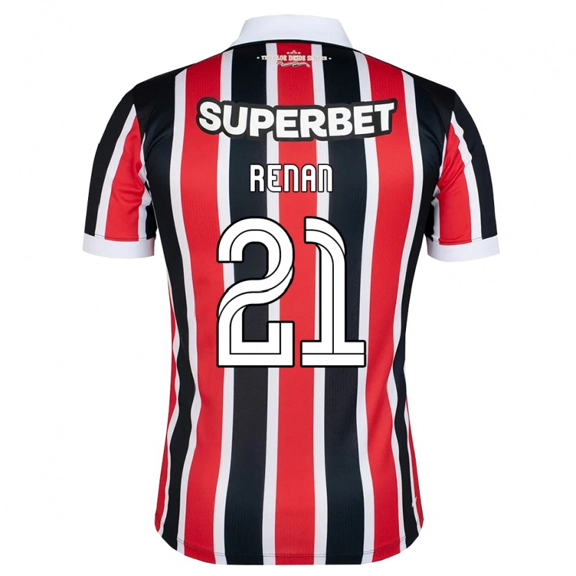 Danxen Criança Camisola Renan La Salvia Zangelmi #21 Vermelho Branco Preto Alternativa 2026/27 Camisa