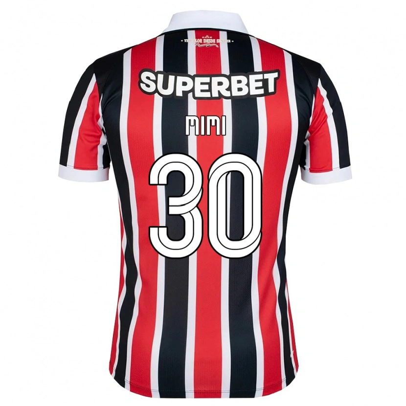 Danxen Criança Camisola Mimi #30 Vermelho Branco Preto Alternativa 2026/27 Camisa