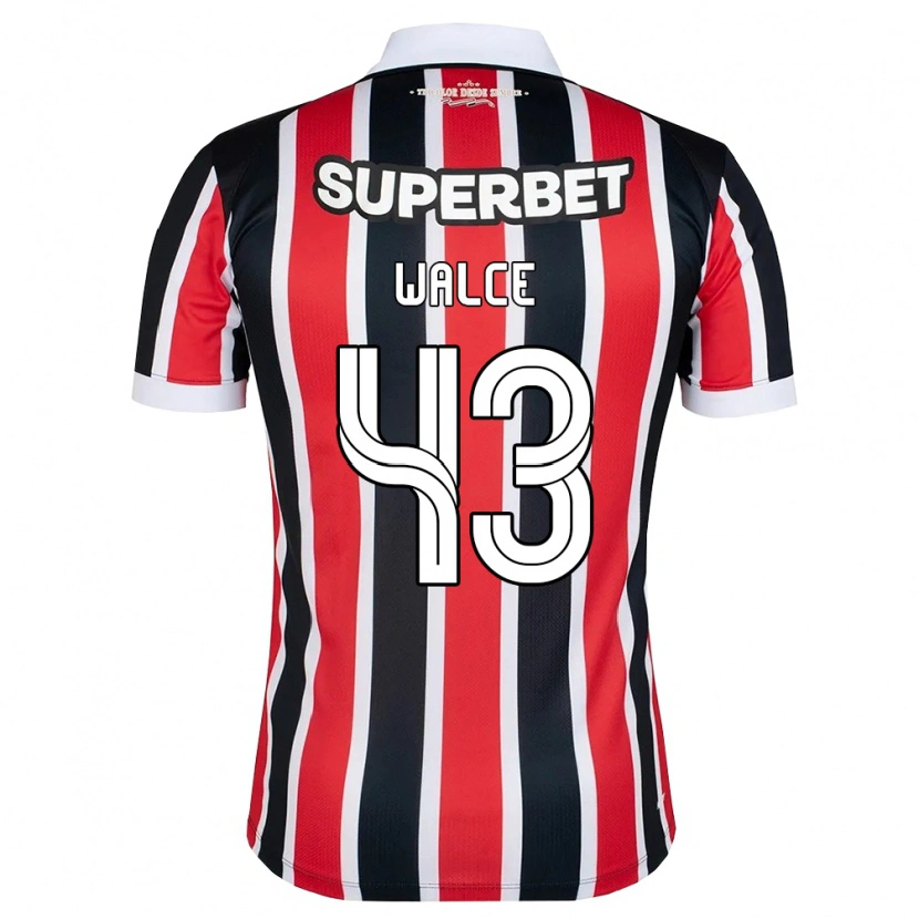 Danxen Criança Camisola Walce #43 Vermelho Branco Preto Alternativa 2026/27 Camisa
