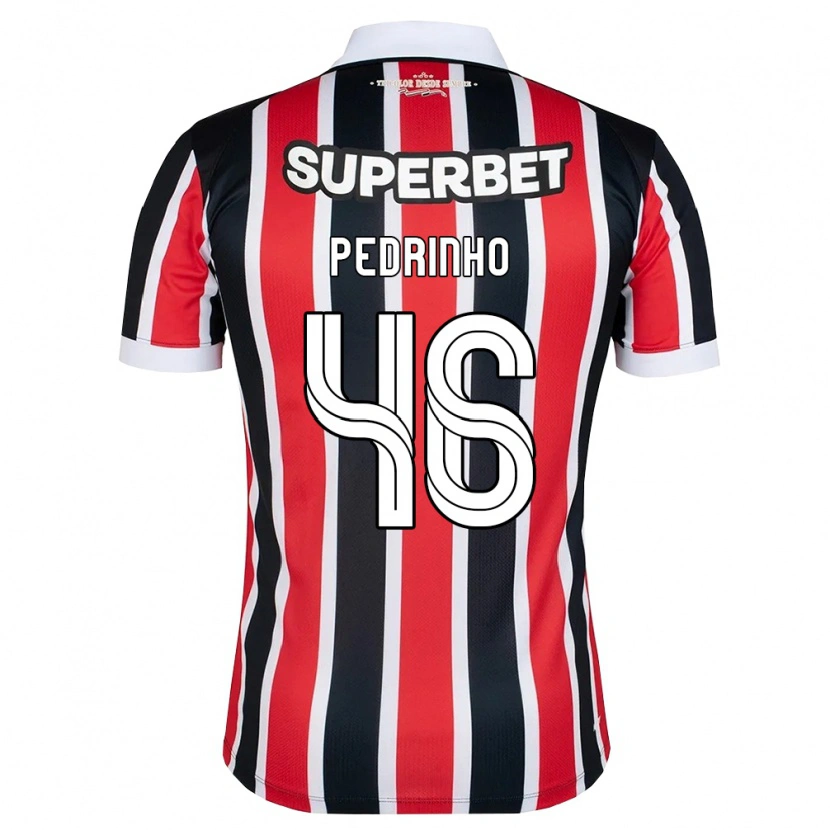 Danxen Criança Camisola Pedro Ferreira #46 Vermelho Branco Preto Alternativa 2026/27 Camisa