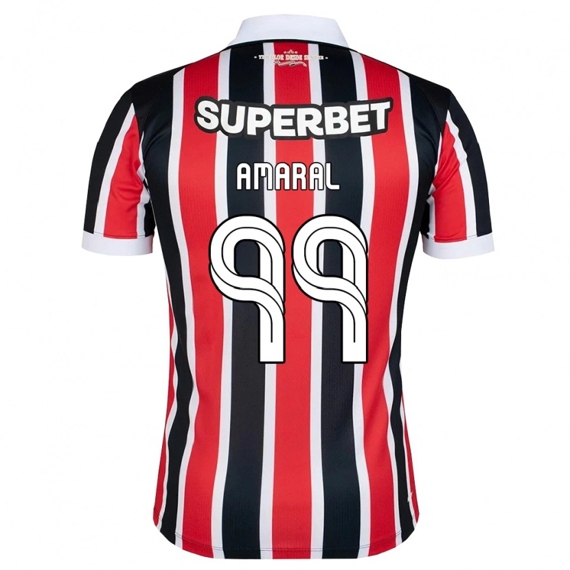 Danxen Criança Camisola Vitória Amaral #99 Vermelho Branco Preto Alternativa 2026/27 Camisa