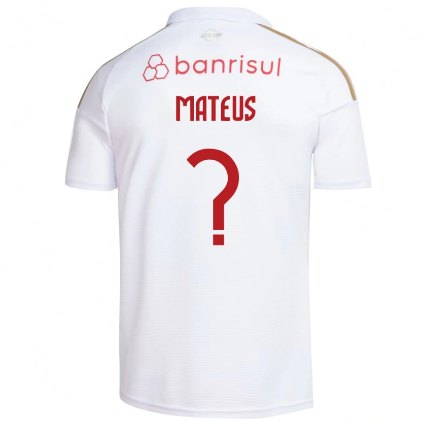 Danxen Criança Camisola Mateus #0 Branco Vermelho Alternativa 2026/27 Camisa