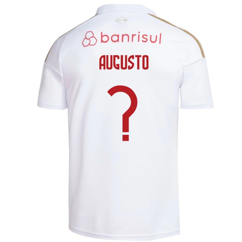 Danxen Criança Camisola Vinicius Augusto #0 Branco Vermelho Alternativa 2026/27 Camisa