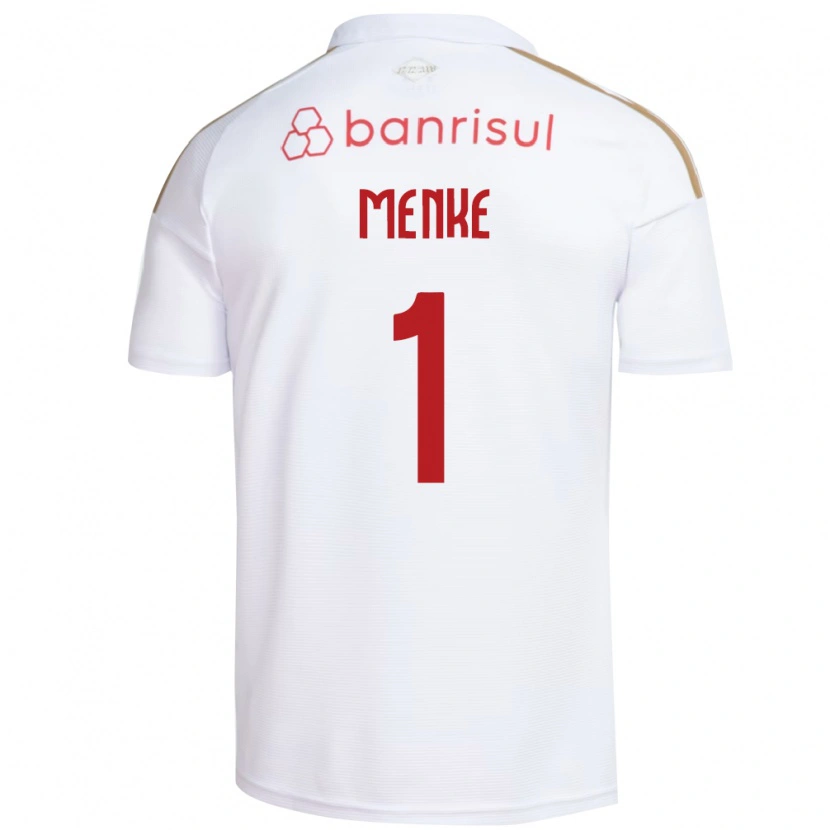 Danxen Criança Camisola Henrique Menke #1 Branco Vermelho Alternativa 2026/27 Camisa