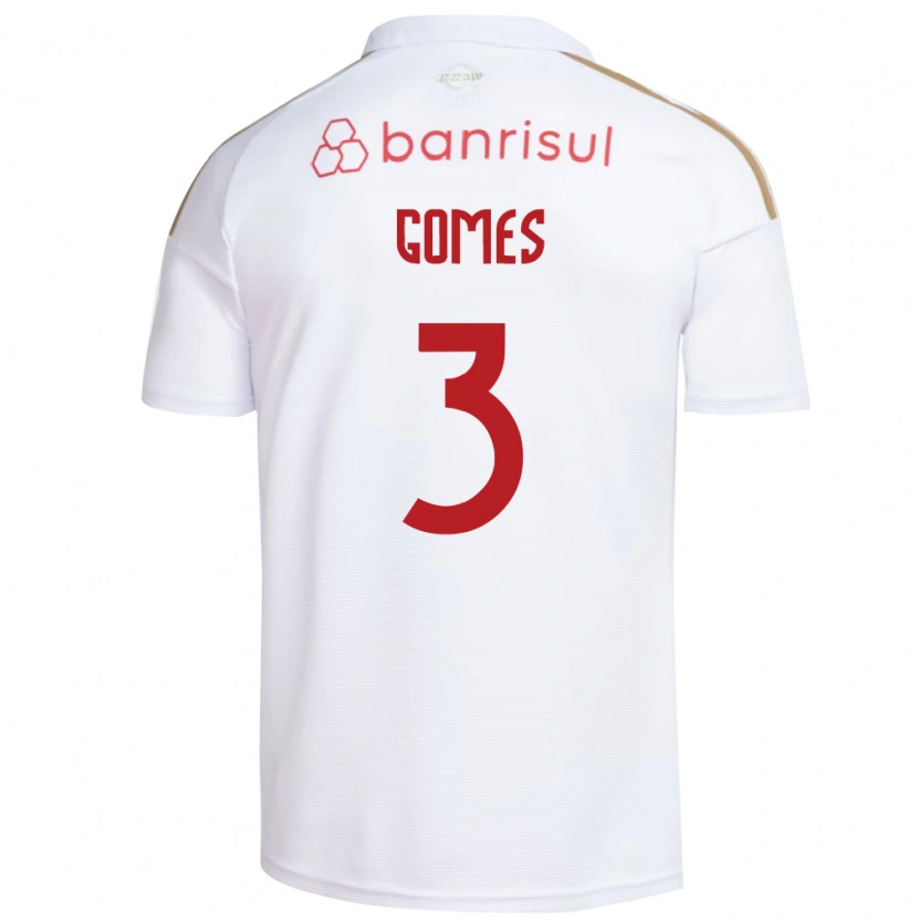 Danxen Criança Camisola Igor Gomes #3 Branco Vermelho Alternativa 2026/27 Camisa