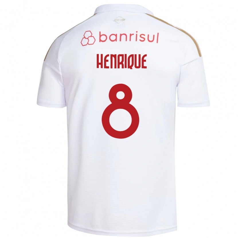 Danxen Criança Camisola Bruno Henrique #8 Branco Vermelho Alternativa 2026/27 Camisa