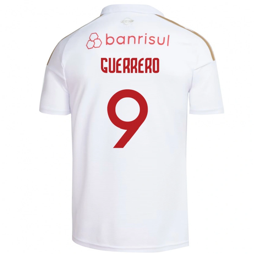 Danxen Criança Camisola Paolo Guerrero #9 Branco Vermelho Alternativa 2026/27 Camisa
