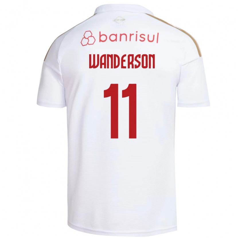 Danxen Criança Camisola Wanderson #11 Branco Vermelho Alternativa 2026/27 Camisa