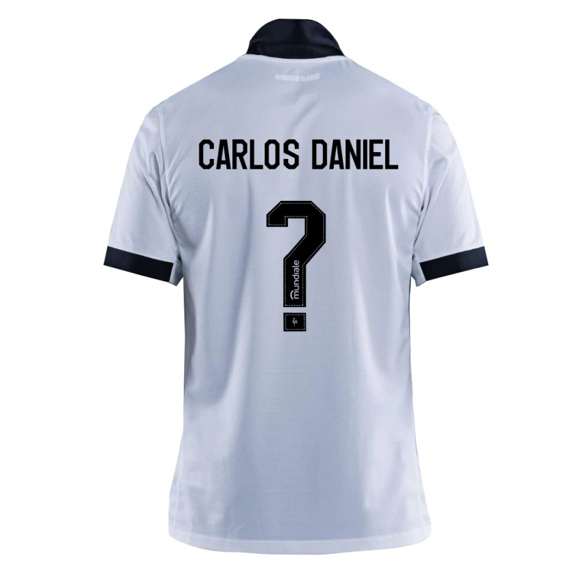 Danxen Criança Camisola Carlos Daniel #0 Preto Branco Alternativa 2026/27 Camisa