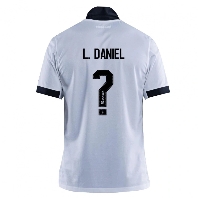 Danxen Criança Camisola Lucas Daniel #0 Preto Branco Alternativa 2026/27 Camisa
