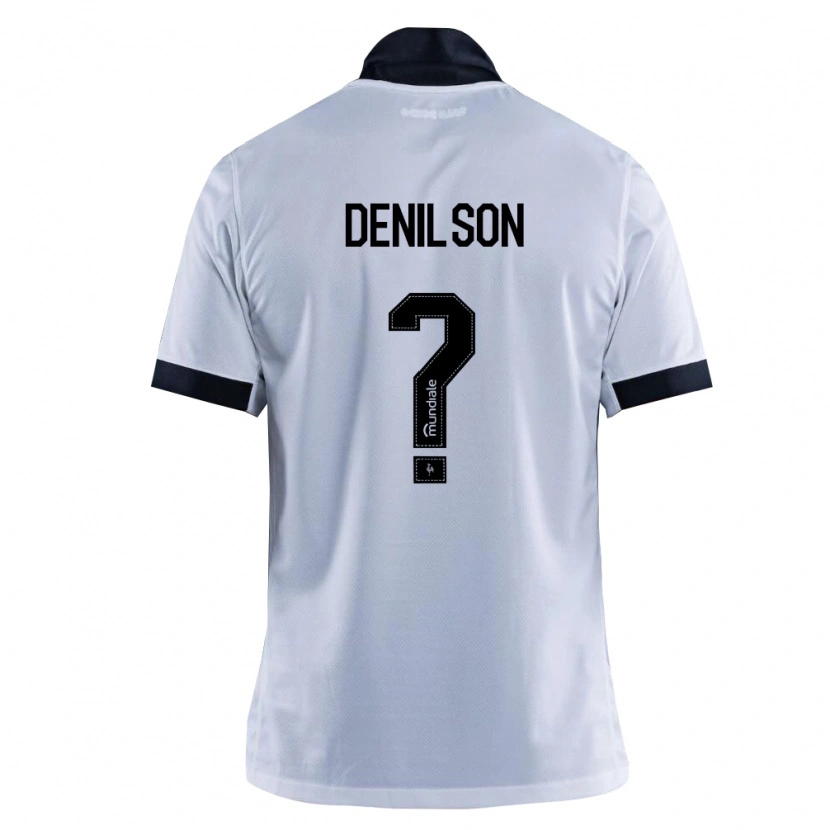 Danxen Criança Camisola Denilson #0 Preto Branco Alternativa 2026/27 Camisa