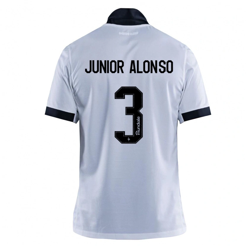 Danxen Criança Camisola Junior Alonso #3 Preto Branco Alternativa 2026/27 Camisa