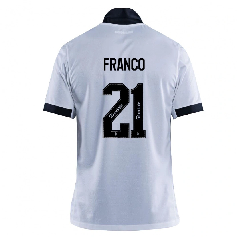Danxen Criança Camisola Alan Franco #21 Preto Branco Alternativa 2026/27 Camisa
