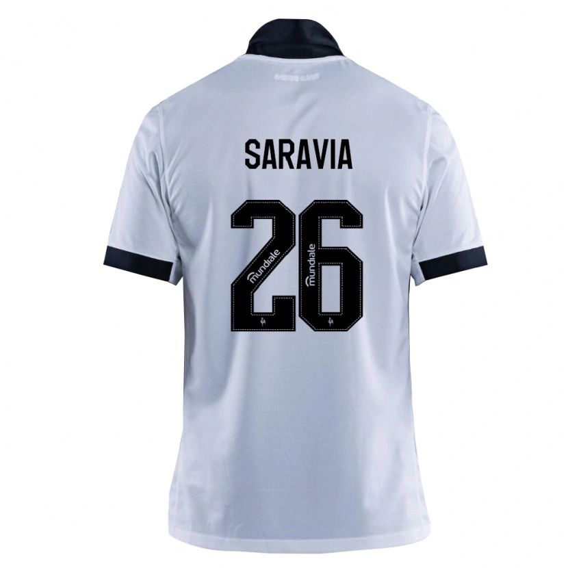 Danxen Criança Camisola Renzo Saravia #26 Preto Branco Alternativa 2026/27 Camisa