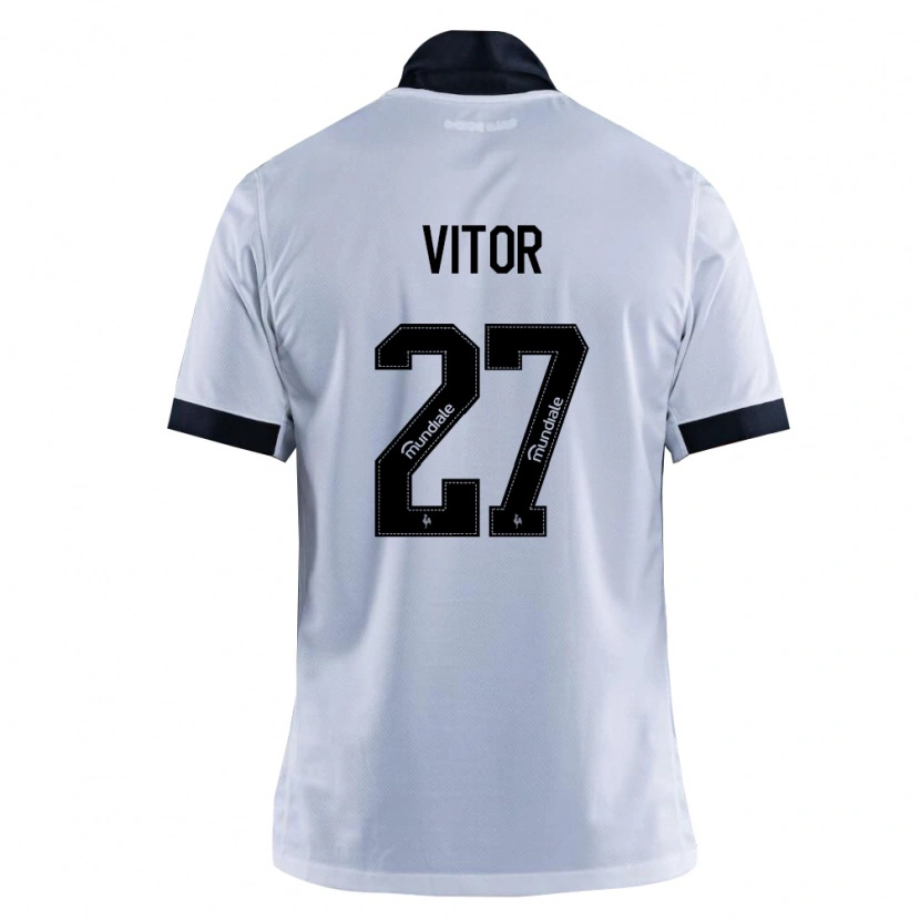 Danxen Criança Camisola Paulo Vitor #27 Preto Branco Alternativa 2026/27 Camisa