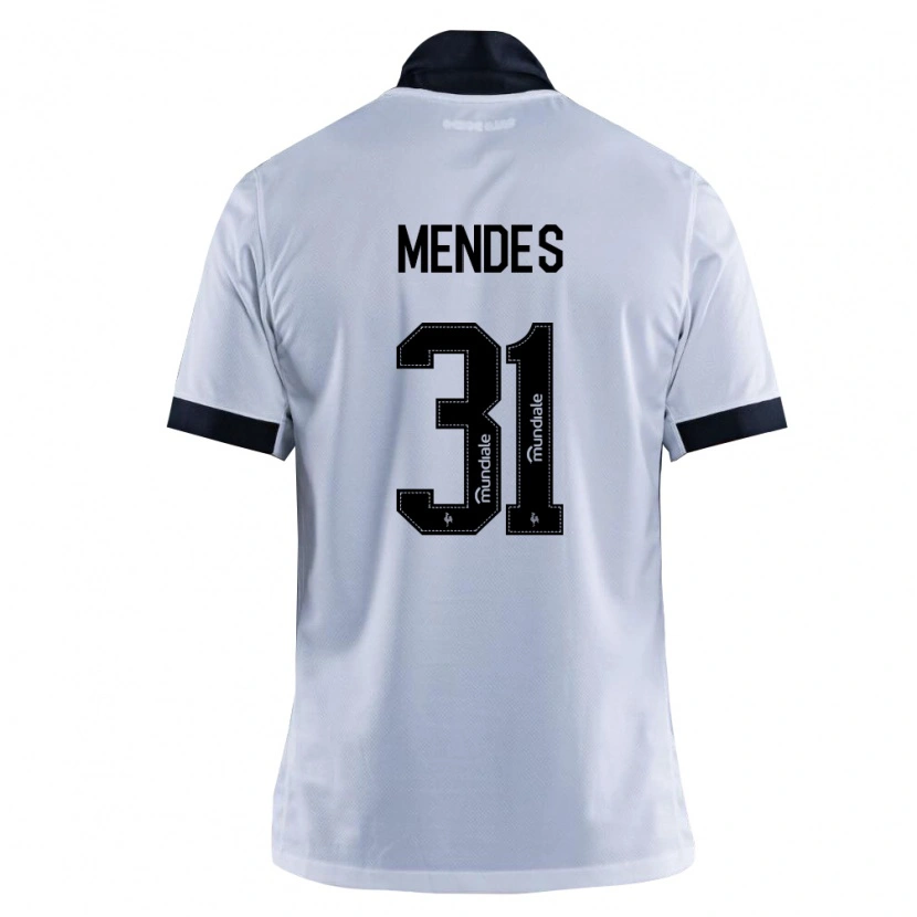 Danxen Criança Camisola Matheus Mendes #31 Preto Branco Alternativa 2026/27 Camisa