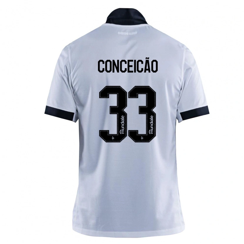 Danxen Criança Camisola Robert Conceição #33 Preto Branco Alternativa 2026/27 Camisa