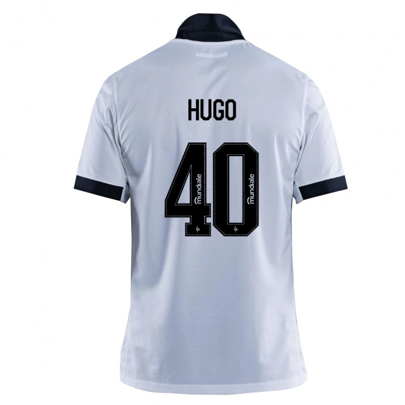 Danxen Criança Camisola Victor Hugo #40 Preto Branco Alternativa 2026/27 Camisa