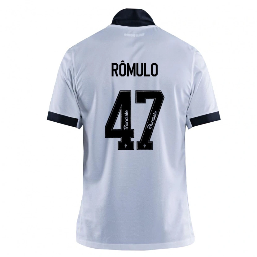 Danxen Criança Camisola Rômulo Helberte Pereira Júnior #47 Preto Branco Alternativa 2026/27 Camisa