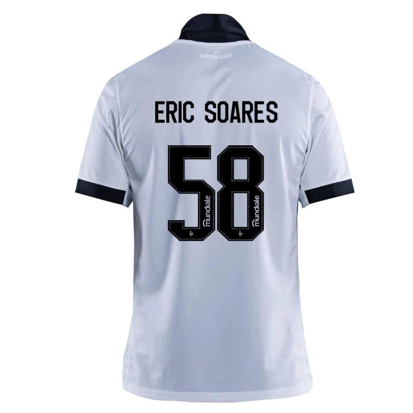 Danxen Criança Camisola Eric Soares #58 Preto Branco Alternativa 2026/27 Camisa