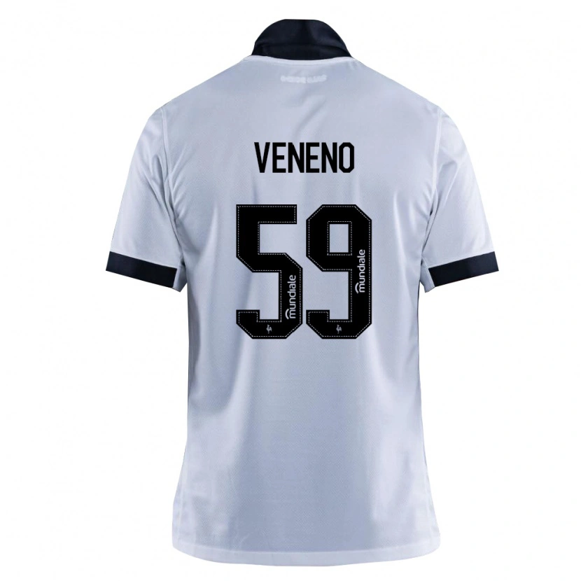 Danxen Criança Camisola Gabriel Veneno #59 Preto Branco Alternativa 2026/27 Camisa
