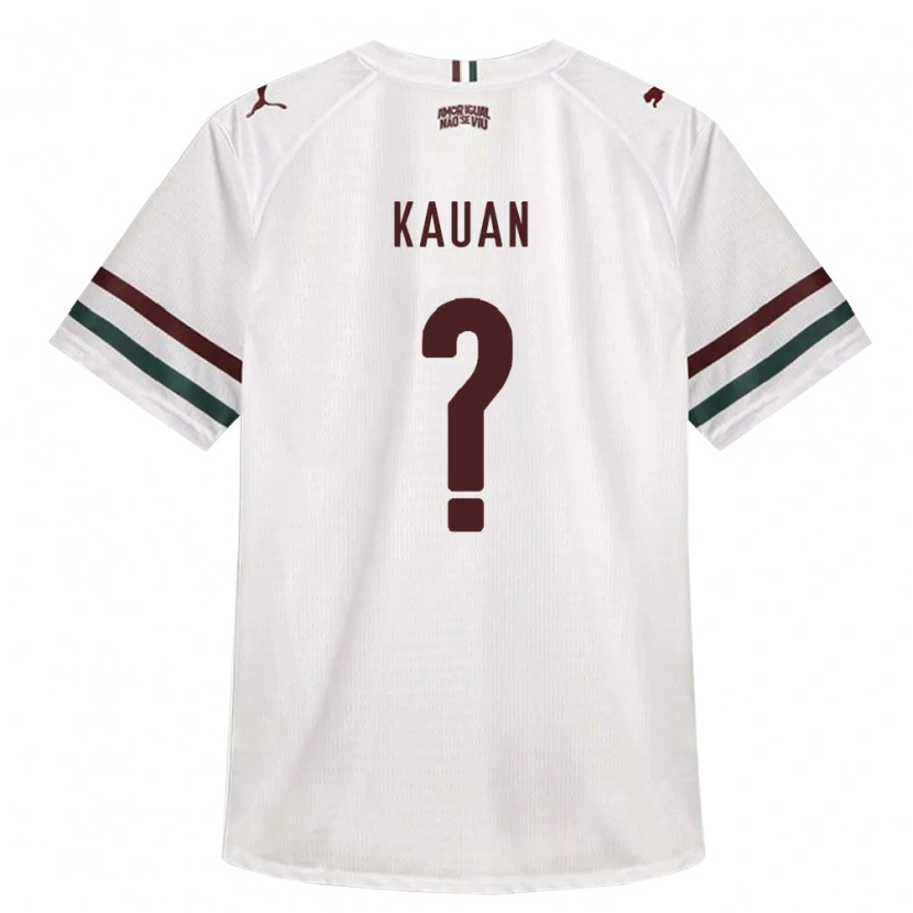 Danxen Criança Camisola Victor Kauan Ferreira Lauriano Sousa #0 Branco Verde Borgonha Alternativa 2026/27 Camisa