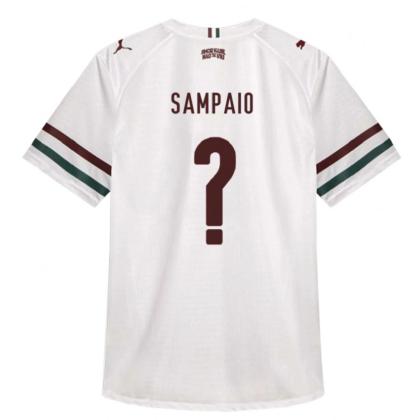 Danxen Criança Camisola Miguel Sampaio #0 Branco Verde Borgonha Alternativa 2026/27 Camisa