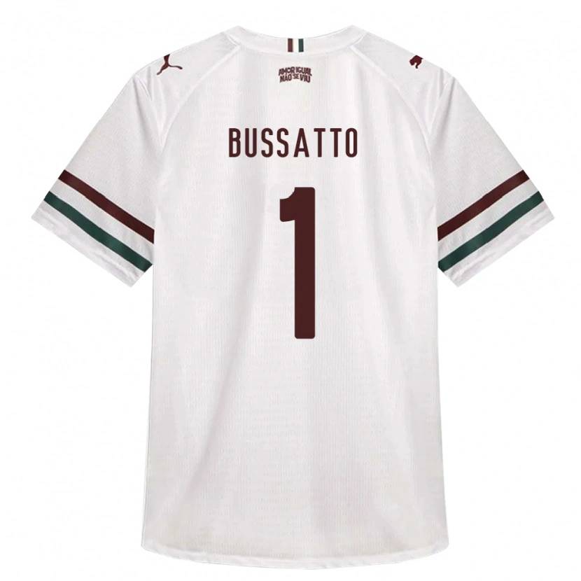 Danxen Criança Camisola Letícia Bussatto #1 Branco Verde Borgonha Alternativa 2026/27 Camisa