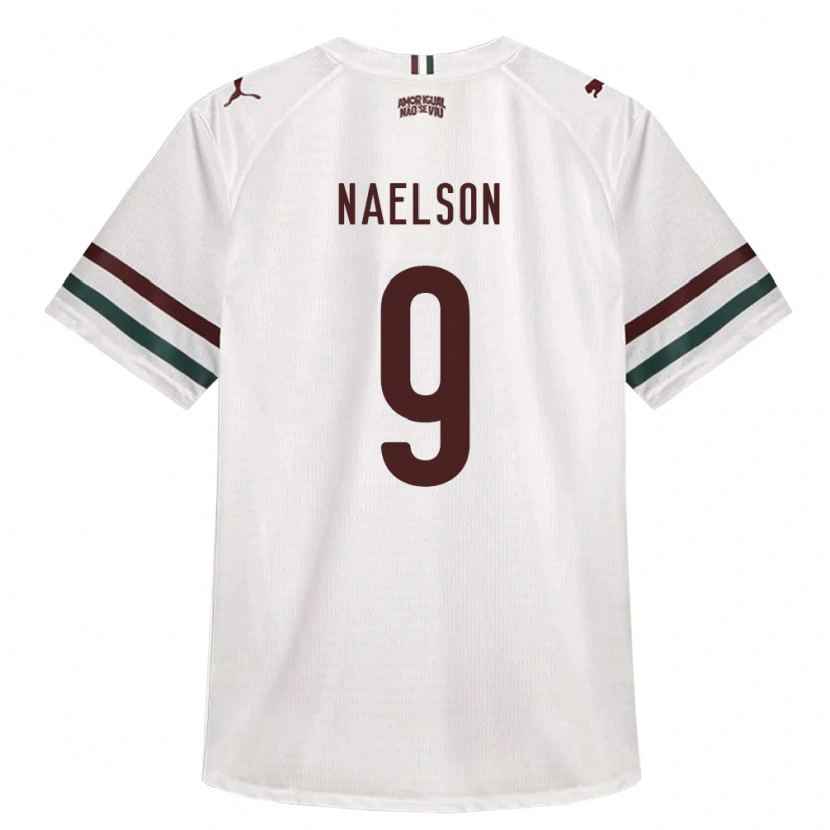 Danxen Criança Camisola Naelson Alves Dos Santos #9 Branco Verde Borgonha Alternativa 2026/27 Camisa