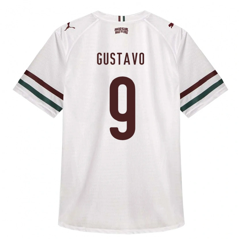 Danxen Criança Camisola Gustavo Teodoro Santos Da Silva #9 Branco Verde Borgonha Alternativa 2026/27 Camisa