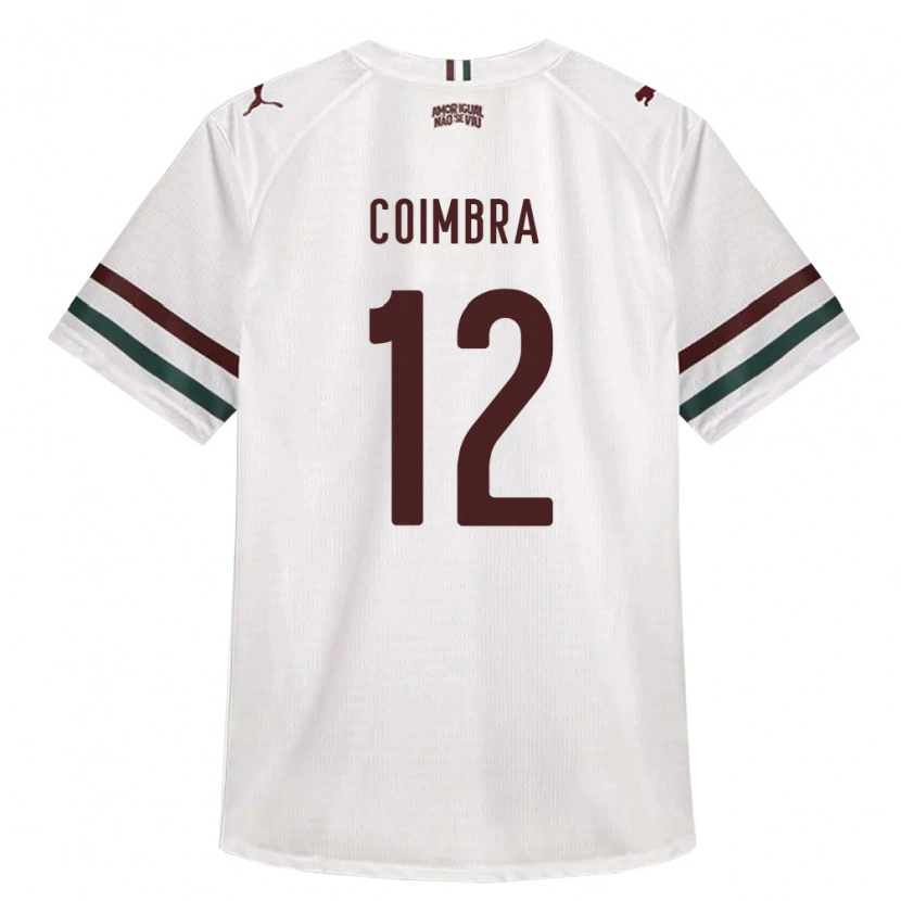 Danxen Criança Camisola Amanda Coimbra #12 Branco Verde Borgonha Alternativa 2026/27 Camisa