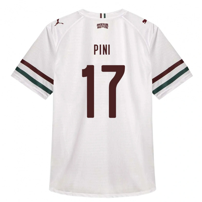 Danxen Criança Camisola Camila Pini #17 Branco Verde Borgonha Alternativa 2026/27 Camisa