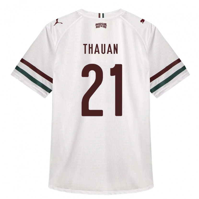 Danxen Criança Camisola Weverton Thauan Neres De Sousa #21 Branco Verde Borgonha Alternativa 2026/27 Camisa
