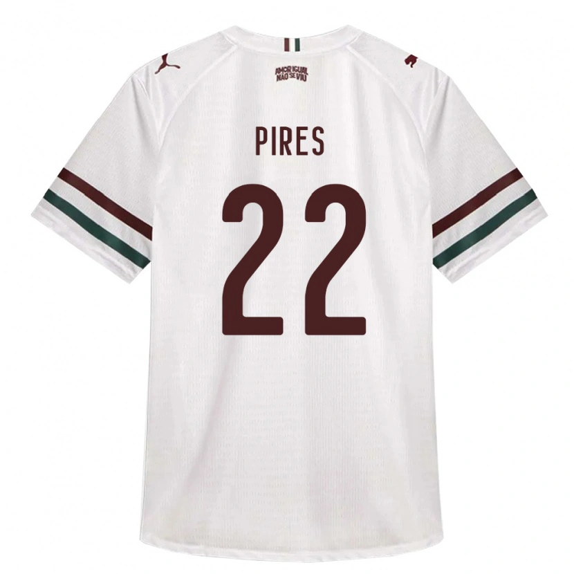 Danxen Criança Camisola Gabriel Pires #22 Branco Verde Borgonha Alternativa 2026/27 Camisa