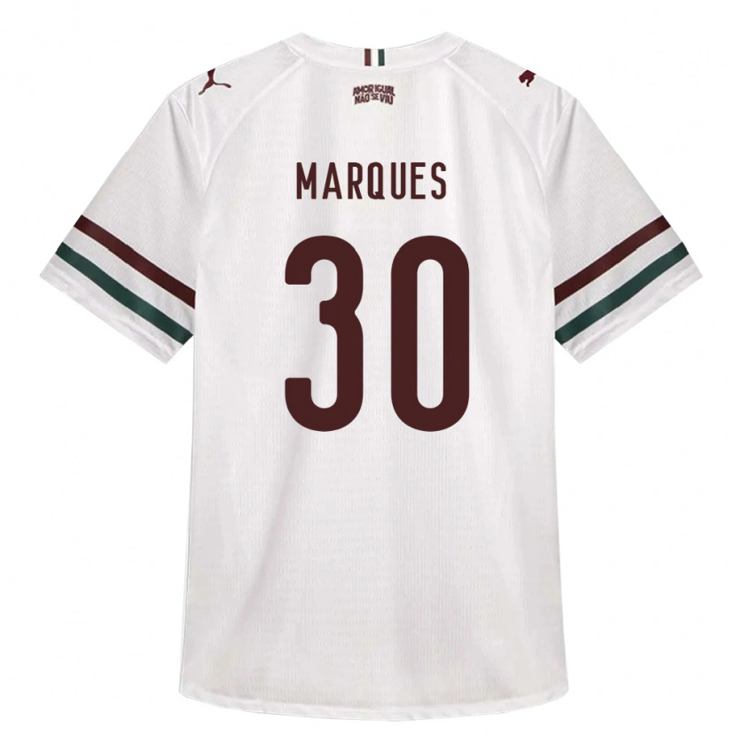 Danxen Criança Camisola Vero Marques #30 Branco Verde Borgonha Alternativa 2026/27 Camisa
