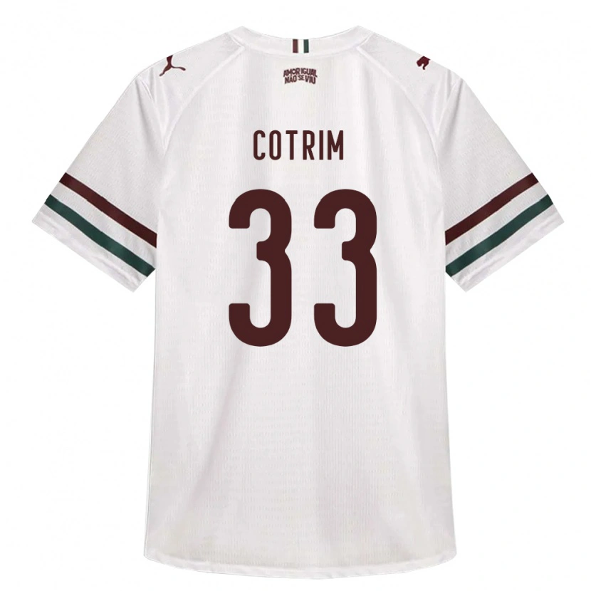 Danxen Criança Camisola Bruna Cotrim #33 Branco Verde Borgonha Alternativa 2026/27 Camisa