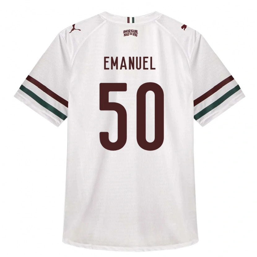 Danxen Criança Camisola Lucas Emanuel #50 Branco Verde Borgonha Alternativa 2026/27 Camisa