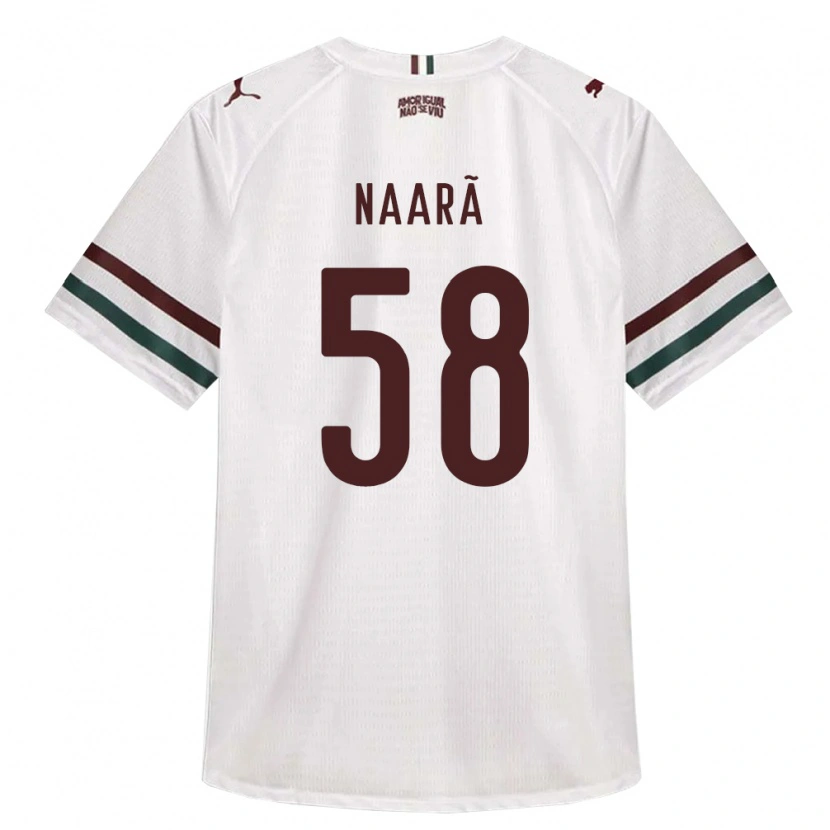 Danxen Criança Camisola Naarã Lucas Teixeira Ferreira Dos Santos #58 Branco Verde Borgonha Alternativa 2026/27 Camisa