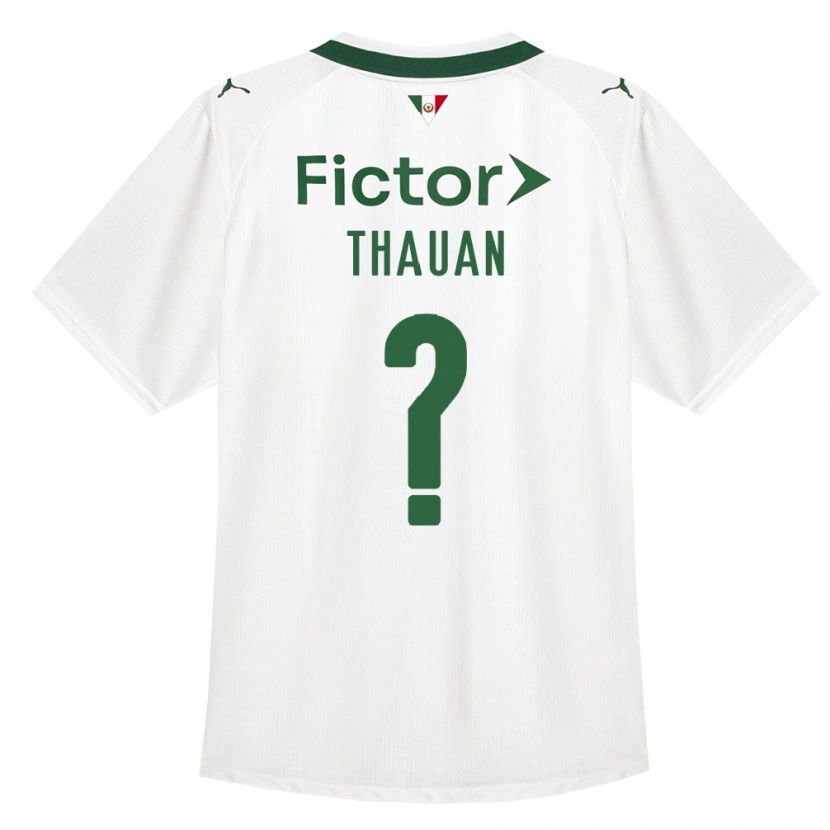 Danxen Criança Camisola Thauan Da Silva Eugênio #0 Verde Branco Alternativa 2026/27 Camisa