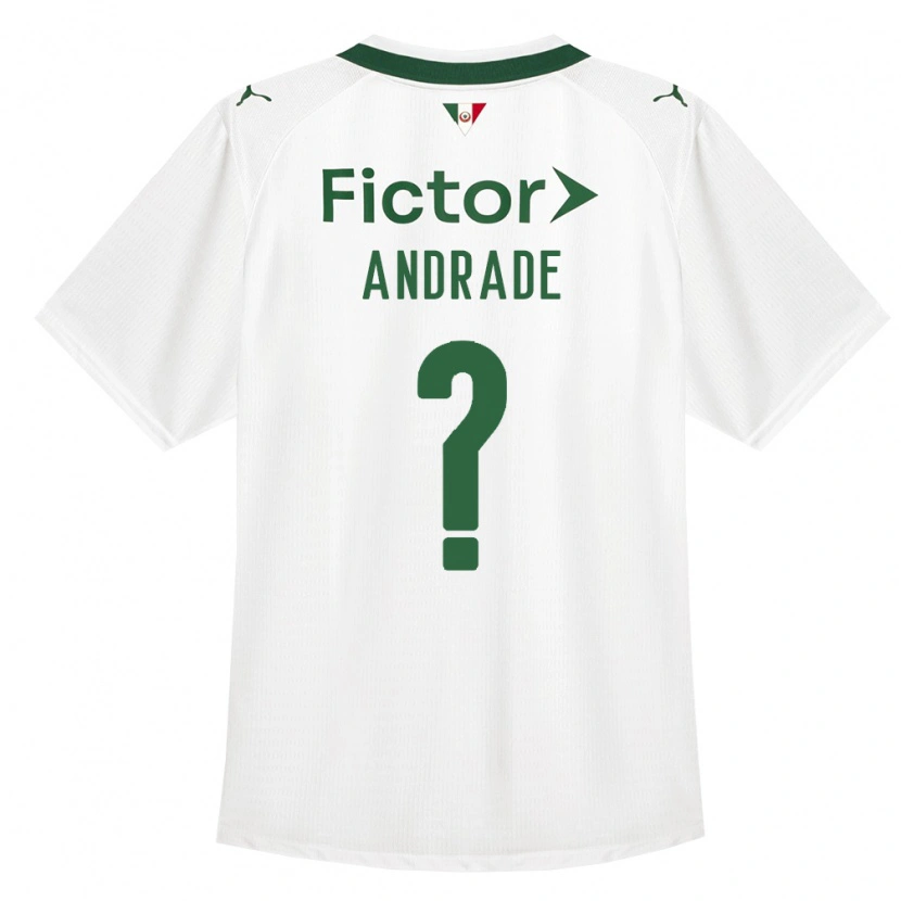 Danxen Criança Camisola Deivid Andrade #0 Verde Branco Alternativa 2026/27 Camisa