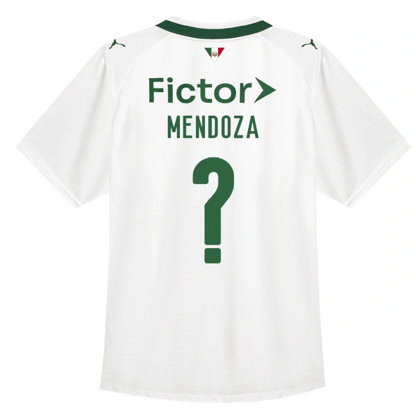 Danxen Criança Camisola Beymar Mendoza #0 Verde Branco Alternativa 2026/27 Camisa