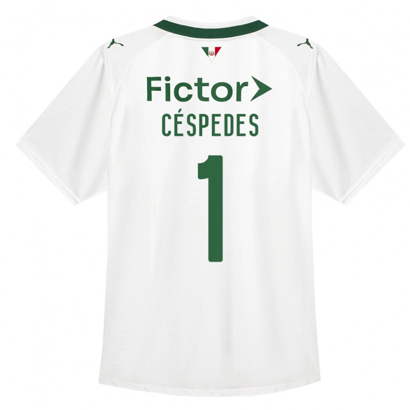 Danxen Criança Camisola Antonio Céspedes #1 Verde Branco Alternativa 2026/27 Camisa