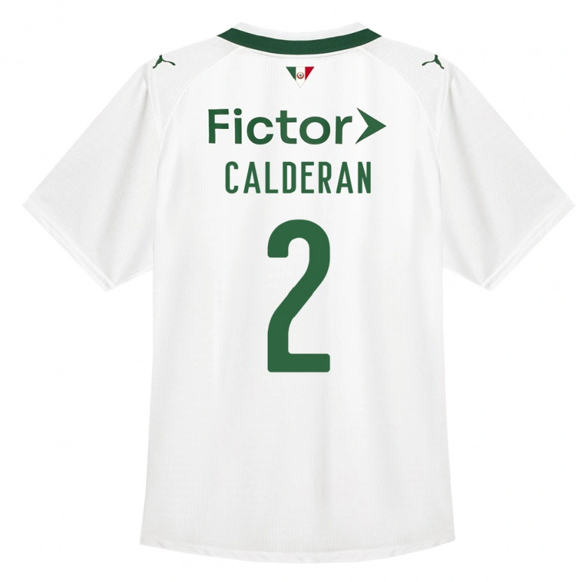 Danxen Criança Camisola Bruna Calderan #2 Verde Branco Alternativa 2026/27 Camisa