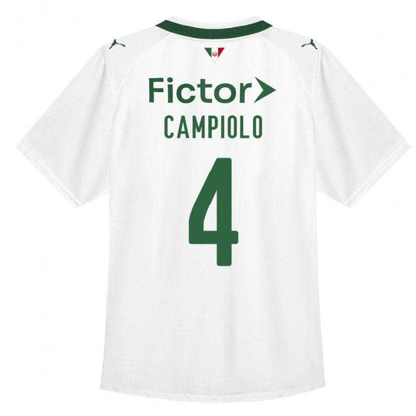 Danxen Criança Camisola Giovanna Campiolo #4 Verde Branco Alternativa 2026/27 Camisa