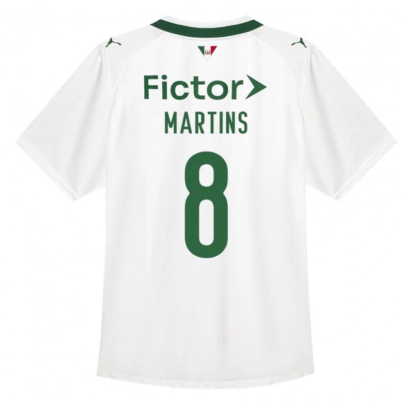 Danxen Criança Camisola Diany Martins #8 Verde Branco Alternativa 2026/27 Camisa