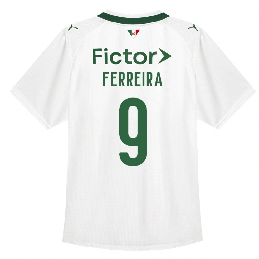 Danxen Criança Camisola Juan Gabriel #9 Verde Branco Alternativa 2026/27 Camisa