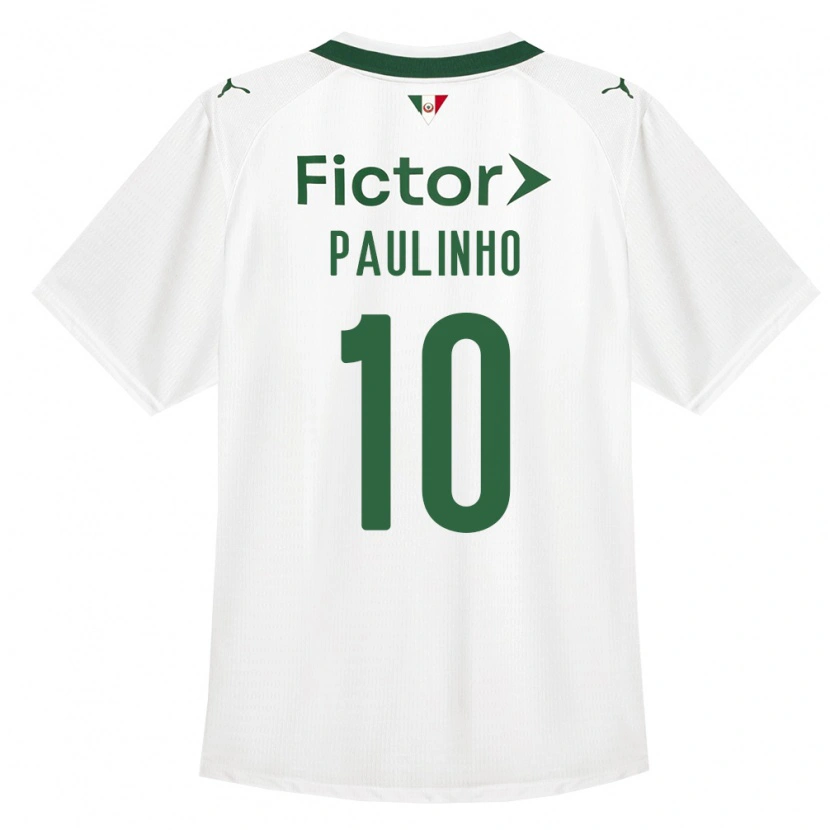 Danxen Criança Camisola Paulinho #10 Verde Branco Alternativa 2026/27 Camisa