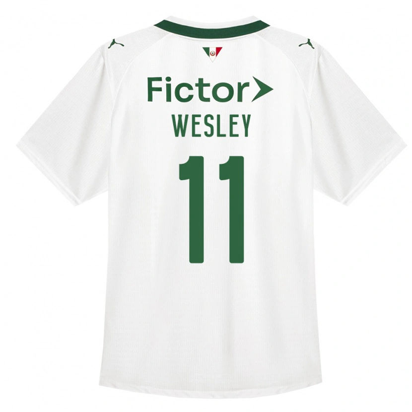 Danxen Criança Camisola Wesley #11 Verde Branco Alternativa 2026/27 Camisa