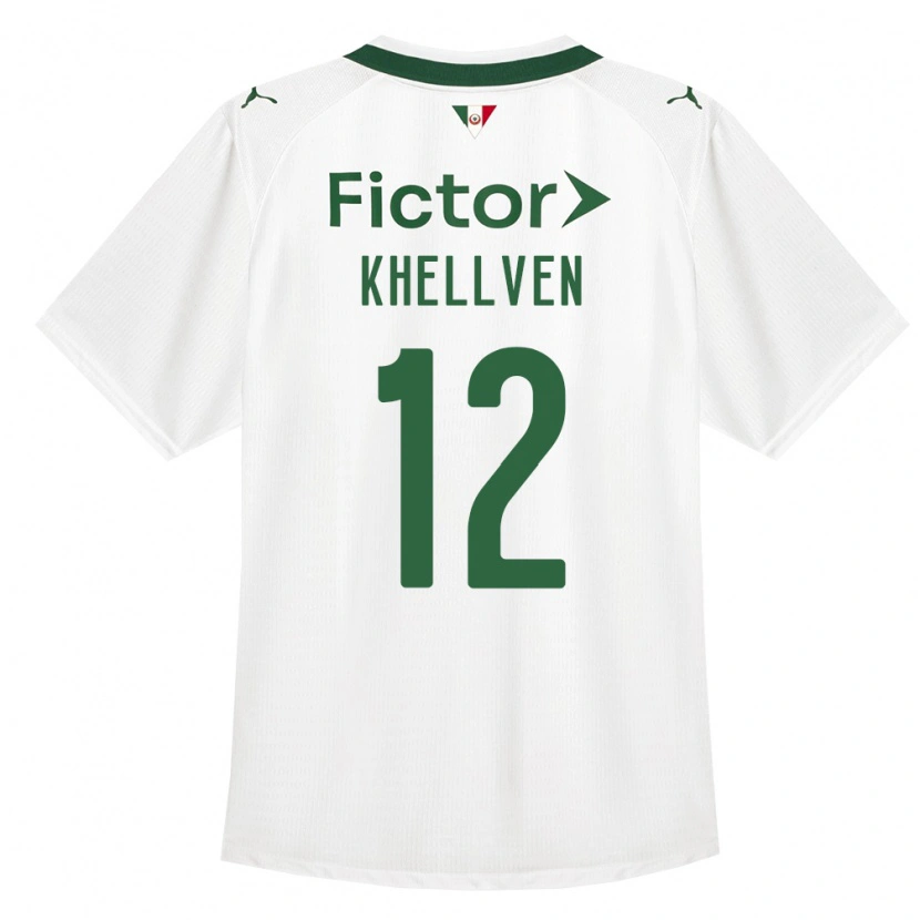 Danxen Criança Camisola Khellven Douglas Silva Oliveira #12 Verde Branco Alternativa 2026/27 Camisa