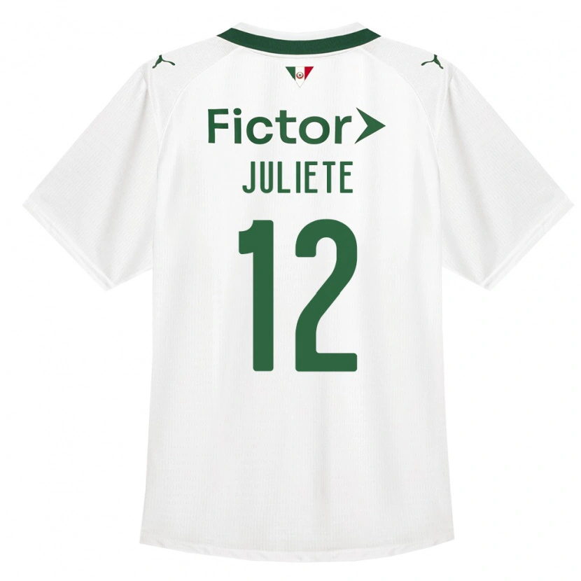 Danxen Criança Camisola Juliete #12 Verde Branco Alternativa 2026/27 Camisa